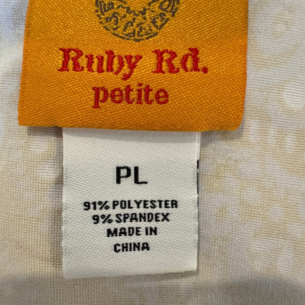 Women's Petite L Yellow Boho Ruffle Bell Sleeve Blouse Romantic Flowy Spring Top - Picture 5 of 7